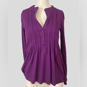 Theory Women’s Blouse Deep Purple  size Small